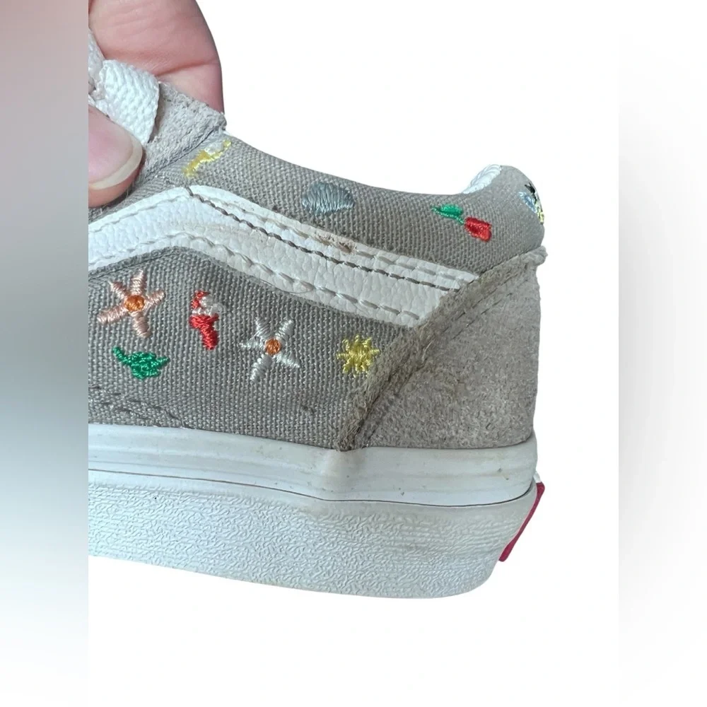 Kids' Old Skool Vans - Garden Party Sz 12.5 - Picture 5 of 9